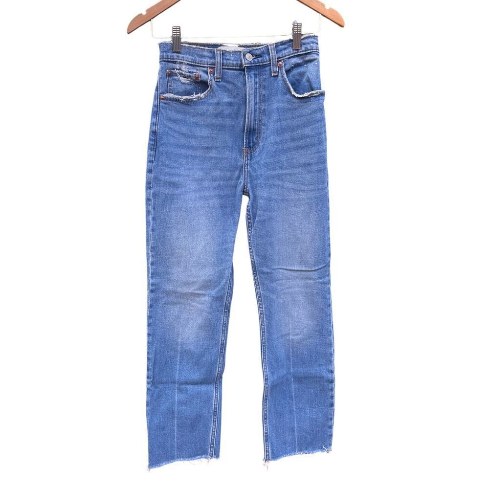 Abercrombie & Fitch Ultra High Rise Ankle Straight Jean size 26 2